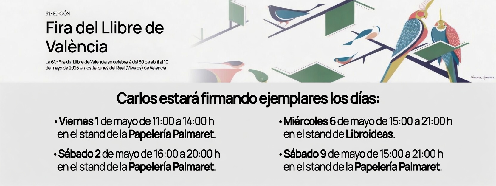 61 Fira del llibre Valencia 2026